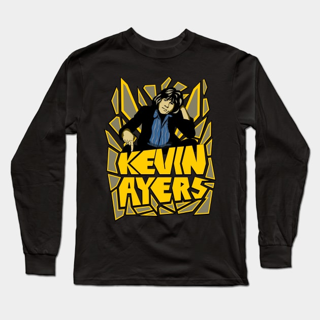 Kevin Ayers Long Sleeve T-Shirt by HelenaCooper